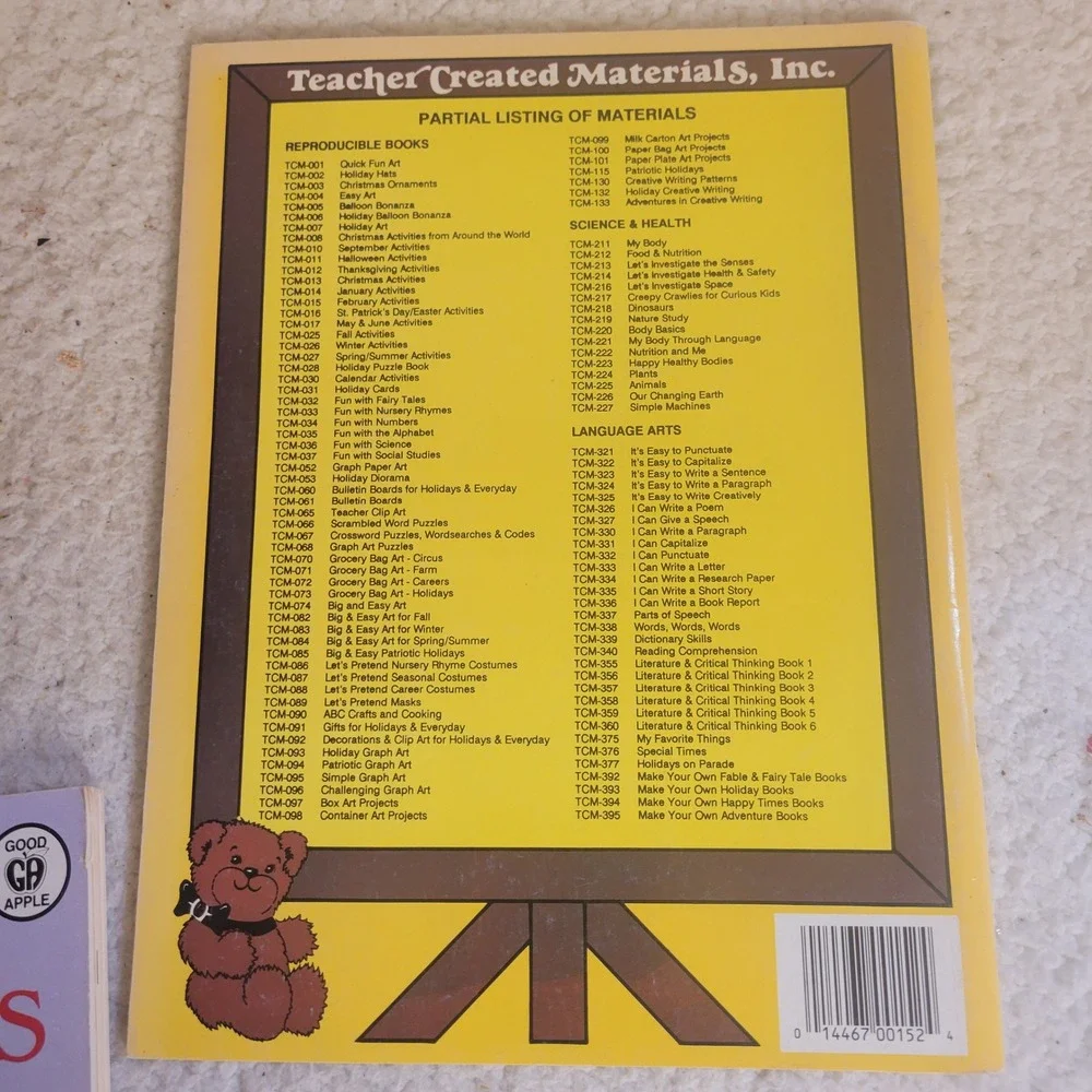 Teacher Created Materials October Monthly Activities Book 1989 Vintage Halloween